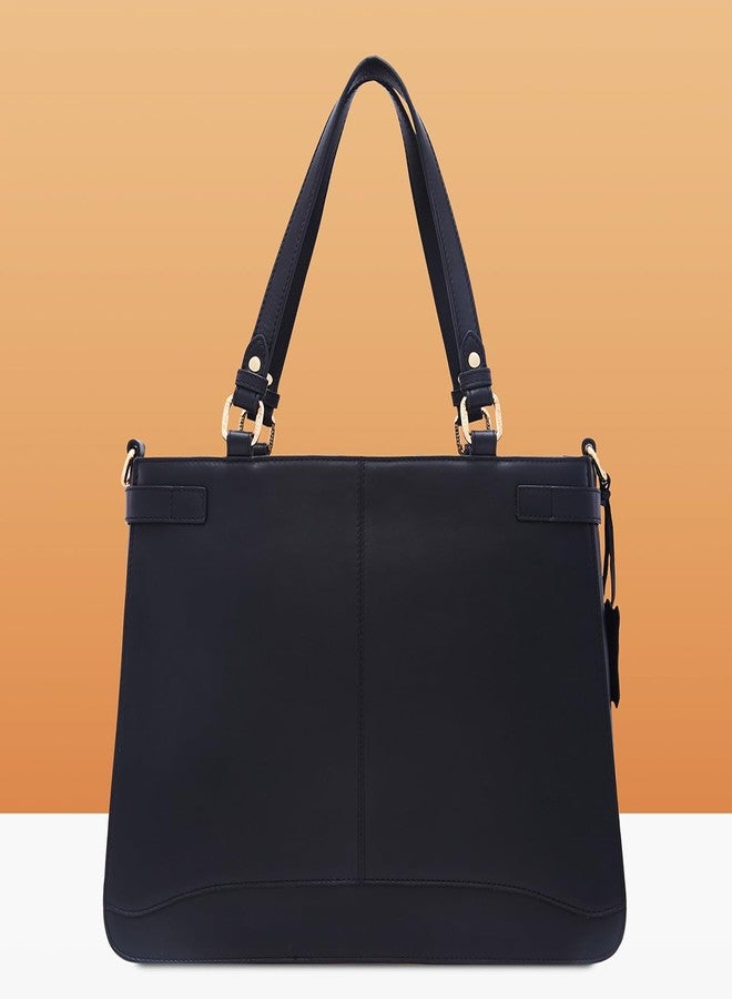 Caprese Minimal Formal Tote Bag for Women (Medium, Black) - Image 3